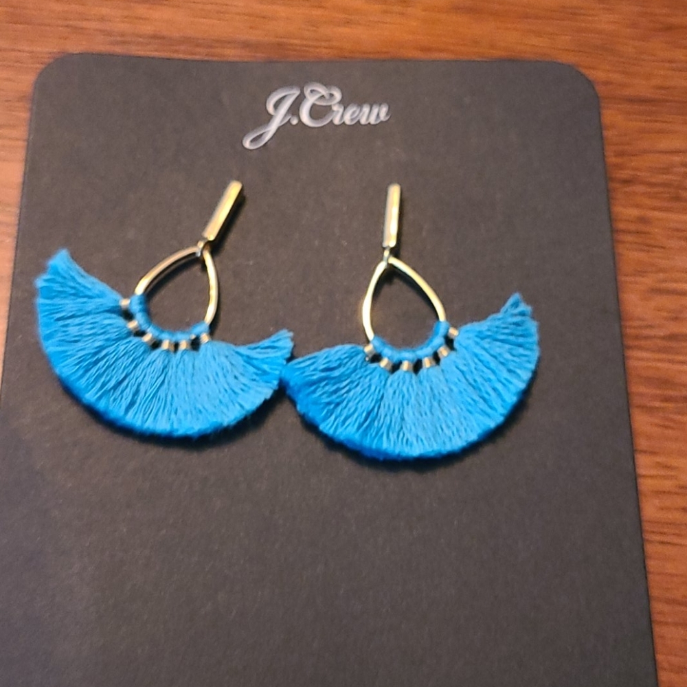 J. Crew Sweepy Tassel Earrings - NWT - Picture 4 of 4